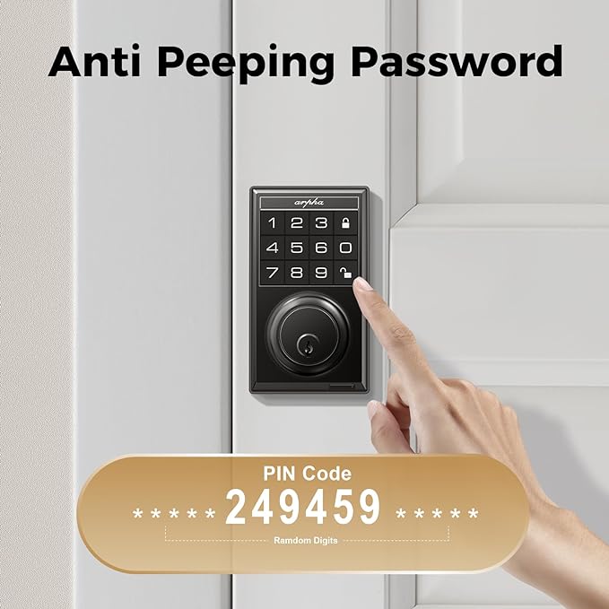 Arpha D100 Electronic Keypad Deadbolt Lock Auto-Lock Anti-Peeking Password