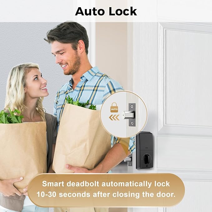 Arpha D100 Electronic Keypad Deadbolt Lock Auto-Lock Anti-Peeking Password