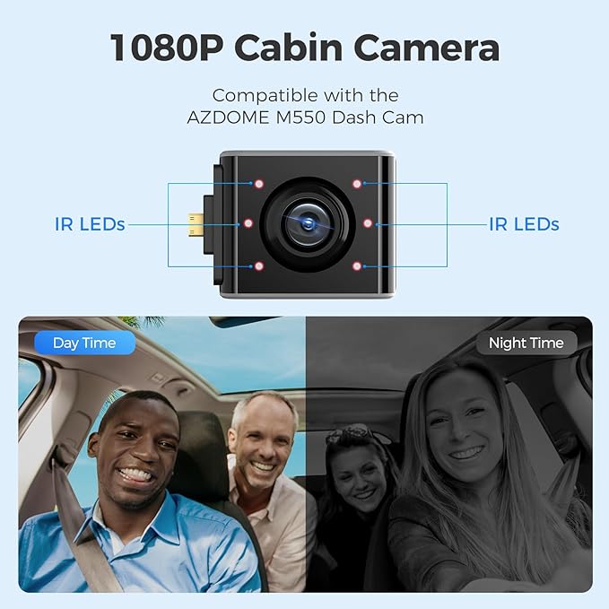 AZDOME 1080P Interior Cam Cabin Camera for AZDOME M550 Dash Cam - AZDOME Official Stores